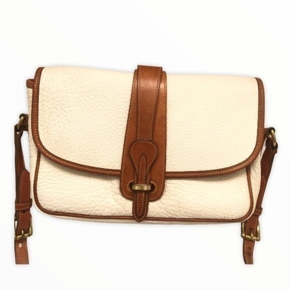 DOONEY bourke vintage awl white brown leather bag